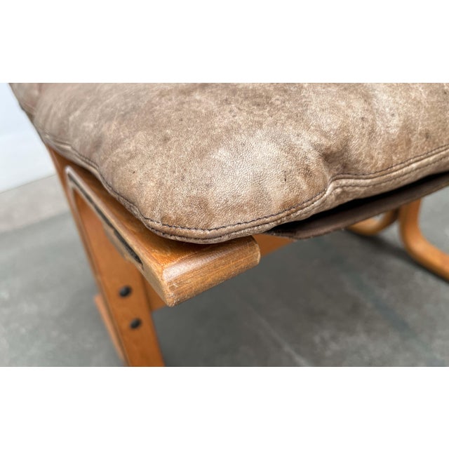 Mid-Century Modern Norwegian Siesta Ottoman in Leather by Ingmar Relling for Westnofa, 1960s For Sale - Image 13 of 18