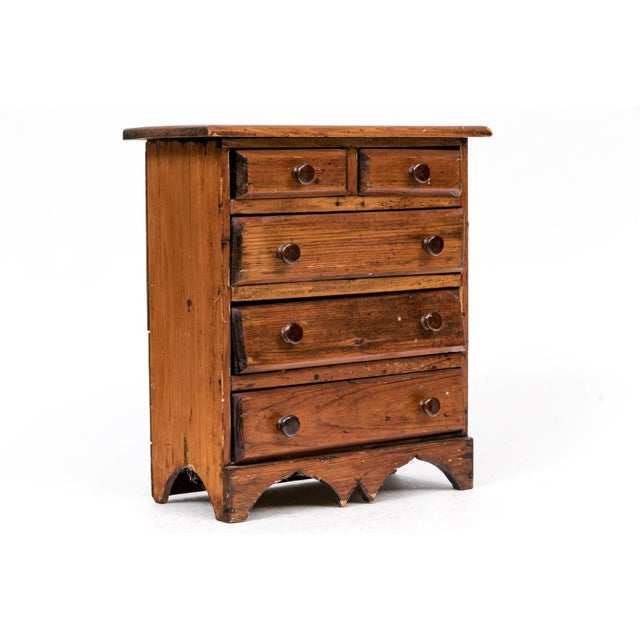 Traditional Antique Salesman Sample Chest of Drawers For Sale - Image 3 of 7