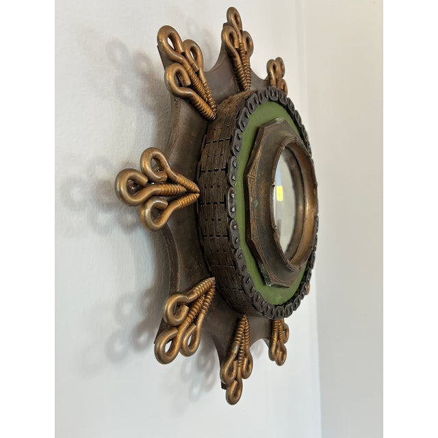 1960s Vintage Industrial Wall Mirror For Sale - Image 5 of 13