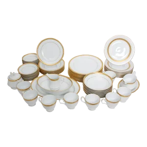 Classic White China Edged in Gold Noritake Metropolitan
