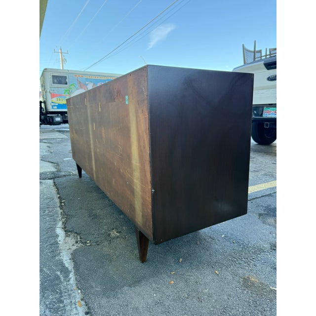 1950s Mid Century Italian Marquetry Credenza Sidboard For Sale - Image 12 of 12