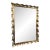 Large Ethan Allen Silver Wavy Frame Mirror, Unmarked For Sale