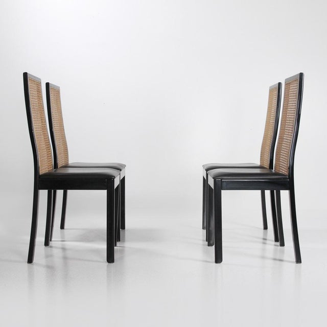 Mod. 840 Chairs by Tito Agnoli for Montina, 1970s, Set of 4 For Sale - Image 3 of 13