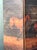Wood Vintage Hand Painted Barn Wood Folding Screen For Sale - Image 7 of 8
