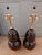 Rare Early Signed Christopher Spitzmiller Double Gourd Ceramic Table Lamps, Dated 2004 – Pair For Sale In Atlanta - Image 6 of 7
