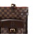 Animal Skin Louis Vuitton Uzès Damier Ebene Canvas Brown Leather Gold-Tone Tote Bag For Sale - Image 7 of 13