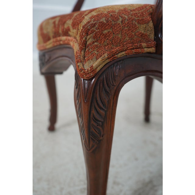 Brown Set of 8 Henredon Walnut Louis XV Dining Chairs For Sale - Image 8 of 18