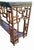 Vintage Chinese Chippendale Lexington Tortoiseshell Bronze Black Extra Long Tessellated Top Console Sofa Table For Sale - Image 9 of 15