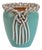 Vintage Turquoise Ceramic Vase by Alexandre De Wemmel, Belgium, 1950s For Sale