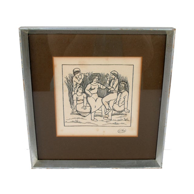 Black Print Artwork Signed by Aristide Maillol For Sale - Image 8 of 8