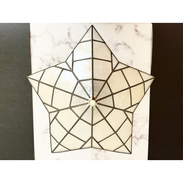 Capiz Shell Star Ceiling Light | Chairish