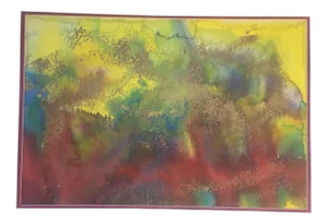 Vintage George F. Smith Abstract Watercolor Painting