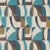 Harlequin Bodega Fabric in Ink/Marine/Ochre For Sale