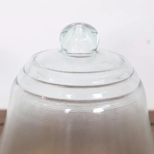19th Century Antique French Hand Blown Glass Bell Shaped Garden Cloche For Sale - Image 4 of 7