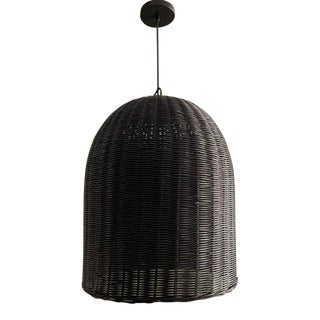 Serena & Lily Rattan Pendant in Black For Sale