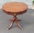 1950s Refinished Mid-Century Mahogany Single Drawer QuadPod Pedestal Drum Table For Sale - Image 5 of 9
