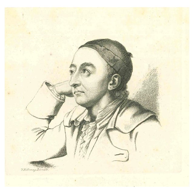 Thomas Holloway, Portrait, Original Etching, 1810 For Sale
