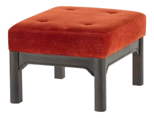 Vintage Bernhardt Style Upholstered Stool or Ottoman