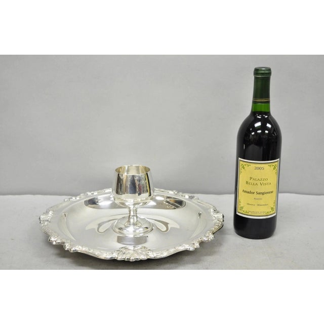 Vintage Sheridan Victorian Silver Plated Shrimp Cocktail Serving Platter Tray For Sale - Image 15 of 15