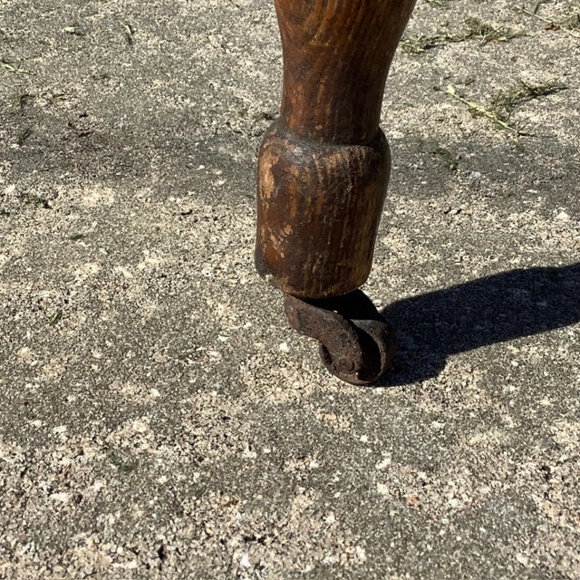 Antique Country Folding Table For Sale - Image 6 of 9