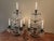 Bronze Exquisite Pair of Vintage Crystal Girandole Candelabra 5 Light Mantel Garnitures For Sale - Image 8 of 18