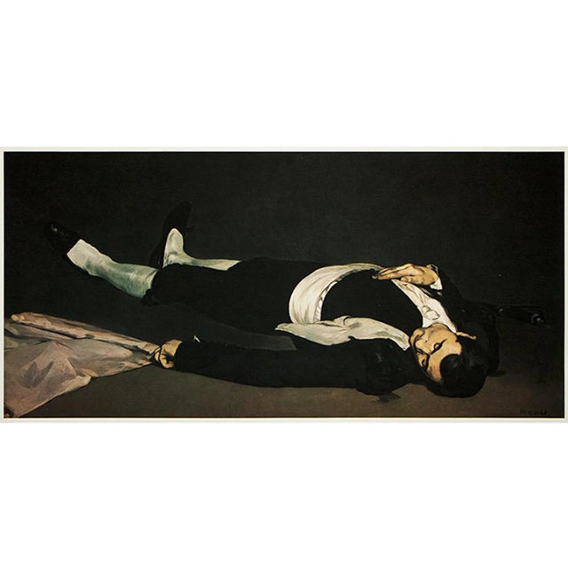 1977 After Edouard Manet "The Dead Toreador", Large Vintage Full-Color Print For Sale