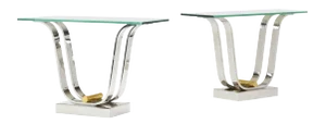 Karl Springer Console Dining Table Authenticated - a Pair
