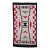 Vintage Native American Navajo Rug, Handwoven Wool, Storm Pattern, 30” X 55” For Sale