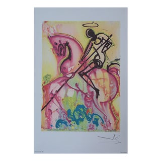 Salvador Dali, The Horses, Saint George, Signed Lithograph For Sale