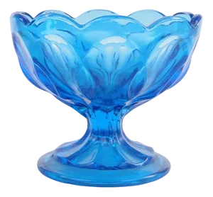 Footed Sugar Bowl Ring from Ząbkowice Glassworks, 1950s