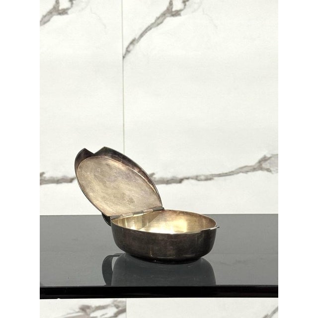 Art Deco Silver-Plated Sugar Bowl attributed to Gio Ponti for F.lli Calderoni, 1930s For Sale - Image 6 of 12