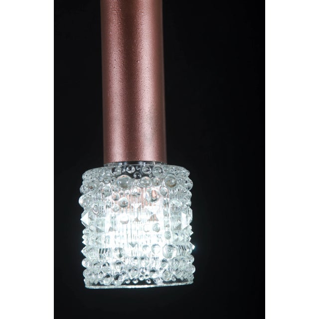 1950s Vintage Structured Glass Pendant from Kalmar For Sale - Image 5 of 8