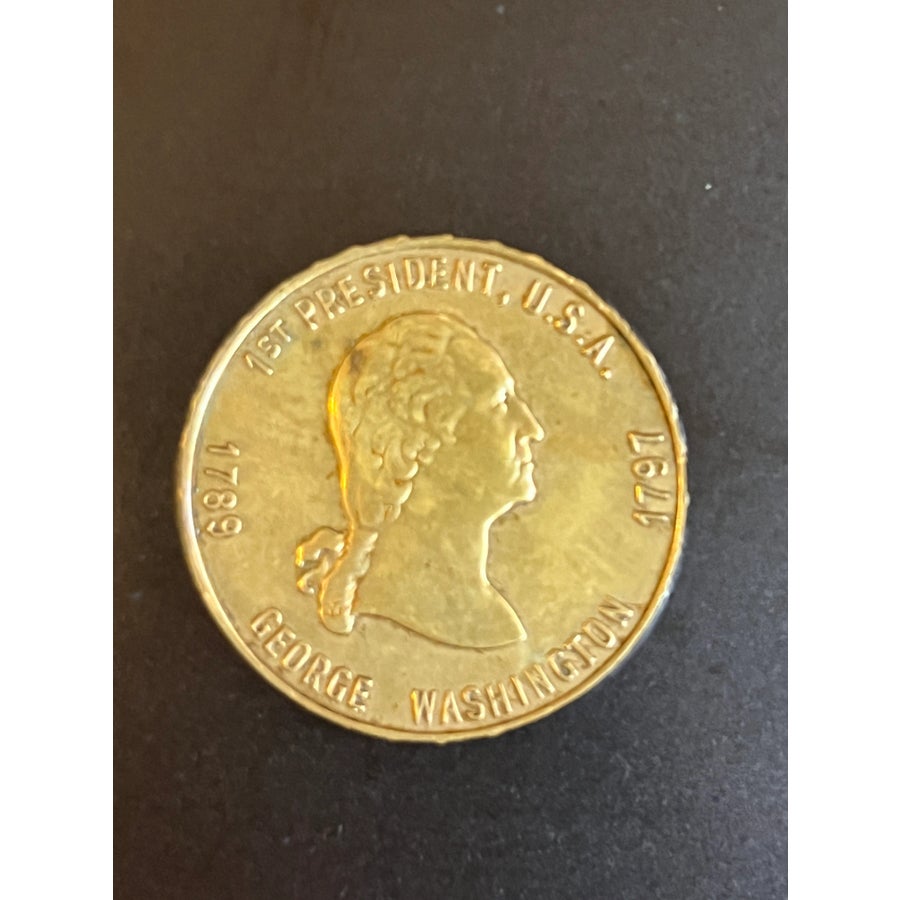 1960s Couroc of Monterey Presidential Coin Tray Washington