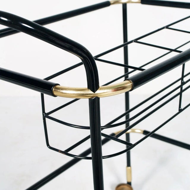 Formica & Metal Bar Cart from MB Italia, 1960s For Sale - Image 3 of 9