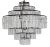 NOIR Satellite Chandelier in Black Metal For Sale