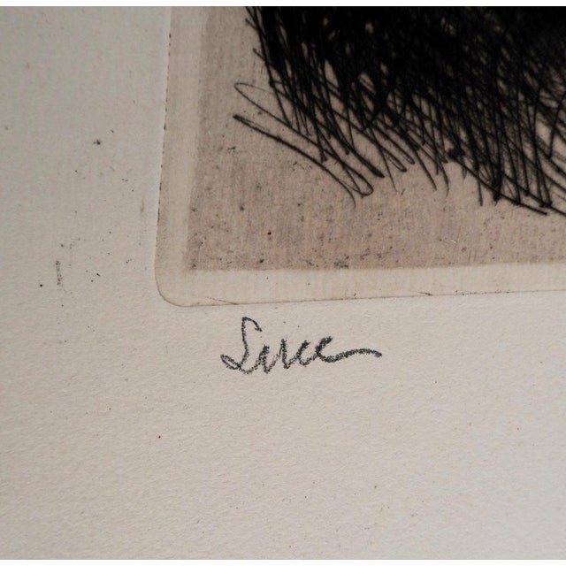 Maximilian LUCE Woman with short hair, straight profile Around 1890 Original drypoint etching Signed in pencil Numbered /...