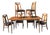 Mid Century Attributed to Kent Coffey Perspecta Dining Set With 6 Chairs and Leaf For Sale