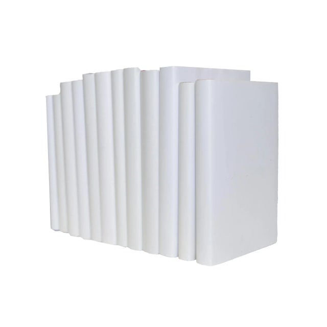 Modern Decorative Books - Reversed Dust Jacket Dust Jacket Book Bundle - 1 Foot of White Books For Sale - Image 3 of 5
