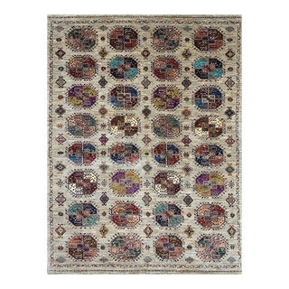 1990s Handwoven Tribal Area Rug 8x12 For Sale