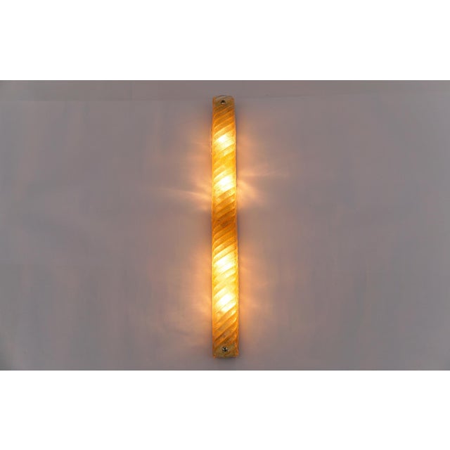 Mid-Century Modern Murano Glass with Gold Flakes Wall Lamp from Hillebrand Lighting, 1960s For Sale - Image 3 of 13