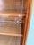 Brown Mid Century Danish Glassfront Bookcase For Sale - Image 8 of 13