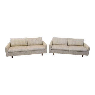 Thayer Coggin Mid Century Loveseats in the Style of Milo Baughman-A Pair For Sale