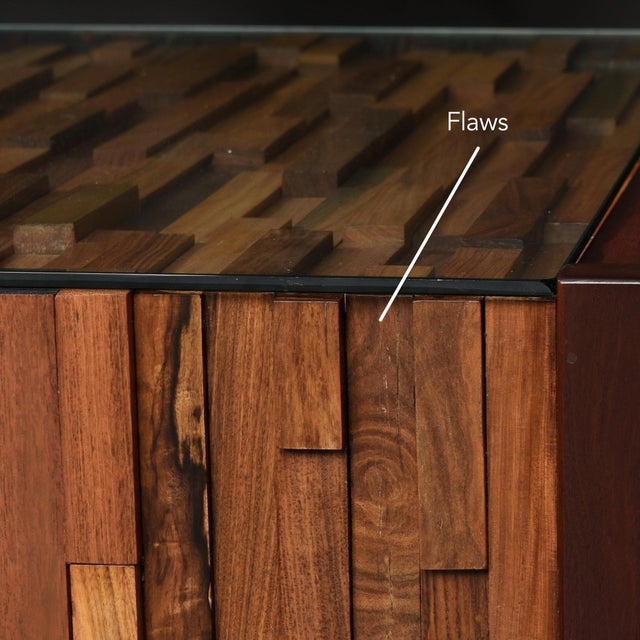 Percival Lafer Brutalist Parquet Low Profile Brazilian Modern Side Tables For Sale - Image 17 of 18
