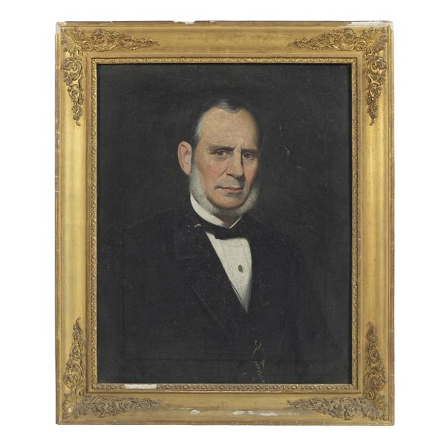 Portrait of a Gentleman, 1920s, Oil on Canvas For Sale