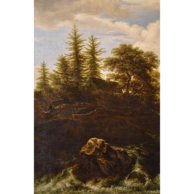 After Jacob Van Ruisdael, Landscape with Wood, 1670, Oil on Canvas, Framed For Sale - Image 16 of 18