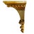 Plastic Vintage Italian Neoclassical Style Gilt Fluted Wall Brackets - A Pair For Sale - Image 7 of 9