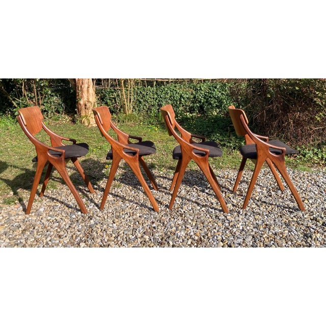 Chairs by Arne Hovmand Olsen for Mogens Kold, 1960s, Set of 4 For Sale - Image 13 of 18