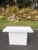 1980's Post Modern White Console Table For Sale - Image 4 of 13
