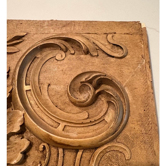 Stunning 19th Century French Painted Plaster Relief Panel, Louis XVI For Sale - Image 4 of 11