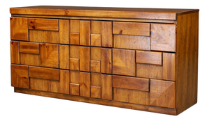 Brutalist Staccato Dresser from Lane Furniture, 1970s